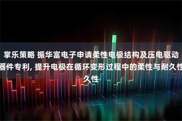 掌乐策略 振华富电子申请柔性电极结构及压电驱动器件专利, 提升电极在循环变形过程中的柔性与耐久性